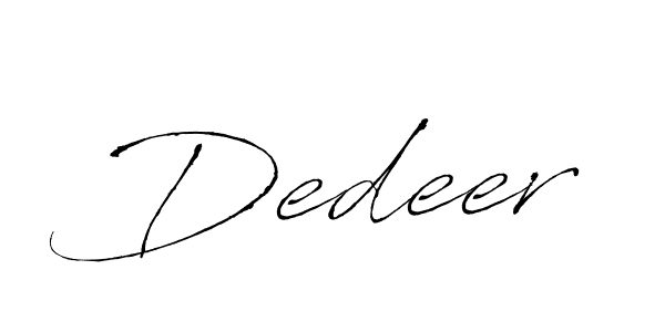 Dedeer stylish signature style. Best Handwritten Sign (Antro_Vectra) for my name. Handwritten Signature Collection Ideas for my name Dedeer. Dedeer signature style 6 images and pictures png
