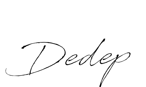 Create a beautiful signature design for name Dedep. With this signature (Antro_Vectra) fonts, you can make a handwritten signature for free. Dedep signature style 6 images and pictures png