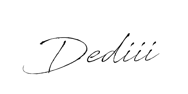 Create a beautiful signature design for name Dediii. With this signature (Antro_Vectra) fonts, you can make a handwritten signature for free. Dediii signature style 6 images and pictures png
