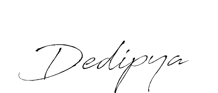 Create a beautiful signature design for name Dedipya. With this signature (Antro_Vectra) fonts, you can make a handwritten signature for free. Dedipya signature style 6 images and pictures png