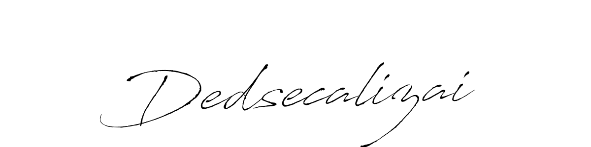 Antro_Vectra is a professional signature style that is perfect for those who want to add a touch of class to their signature. It is also a great choice for those who want to make their signature more unique. Get Dedsecalizai name to fancy signature for free. Dedsecalizai signature style 6 images and pictures png