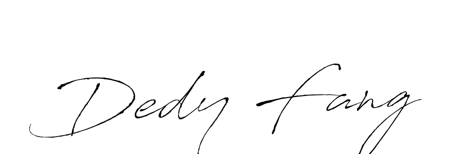 Antro_Vectra is a professional signature style that is perfect for those who want to add a touch of class to their signature. It is also a great choice for those who want to make their signature more unique. Get Dedy Fang name to fancy signature for free. Dedy Fang signature style 6 images and pictures png