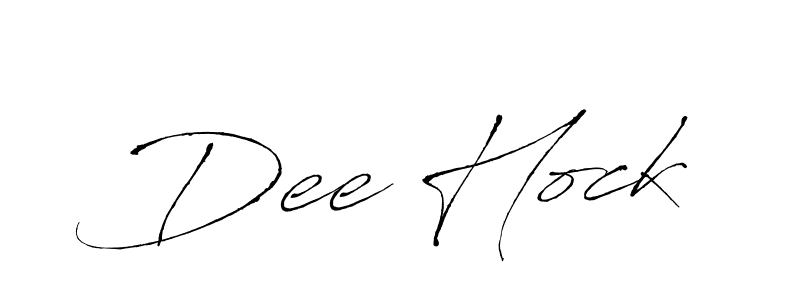 Design your own signature with our free online signature maker. With this signature software, you can create a handwritten (Antro_Vectra) signature for name Dee Hock. Dee Hock signature style 6 images and pictures png