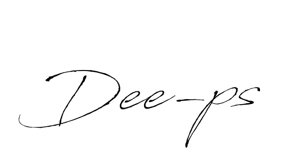 How to make Dee-ps name signature. Use Antro_Vectra style for creating short signs online. This is the latest handwritten sign. Dee-ps signature style 6 images and pictures png