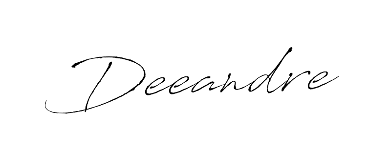 You should practise on your own different ways (Antro_Vectra) to write your name (Deeandre) in signature. don't let someone else do it for you. Deeandre signature style 6 images and pictures png