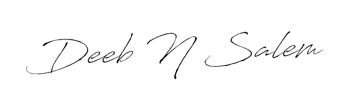 if you are searching for the best signature style for your name Deeb N Salem. so please give up your signature search. here we have designed multiple signature styles  using Antro_Vectra. Deeb N Salem signature style 6 images and pictures png