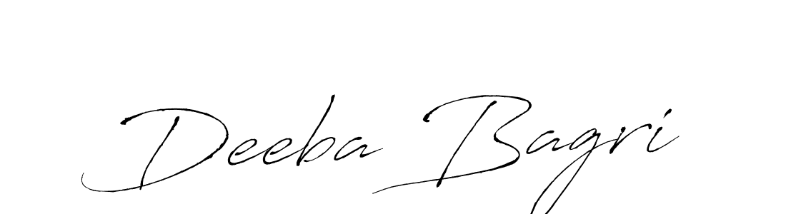 Create a beautiful signature design for name Deeba Bagri. With this signature (Antro_Vectra) fonts, you can make a handwritten signature for free. Deeba Bagri signature style 6 images and pictures png