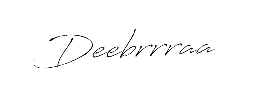 How to make Deebrrraa signature? Antro_Vectra is a professional autograph style. Create handwritten signature for Deebrrraa name. Deebrrraa signature style 6 images and pictures png