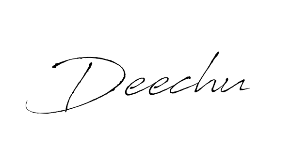 Similarly Antro_Vectra is the best handwritten signature design. Signature creator online .You can use it as an online autograph creator for name Deechu. Deechu signature style 6 images and pictures png