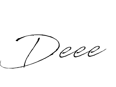 Design your own signature with our free online signature maker. With this signature software, you can create a handwritten (Antro_Vectra) signature for name Deee. Deee signature style 6 images and pictures png