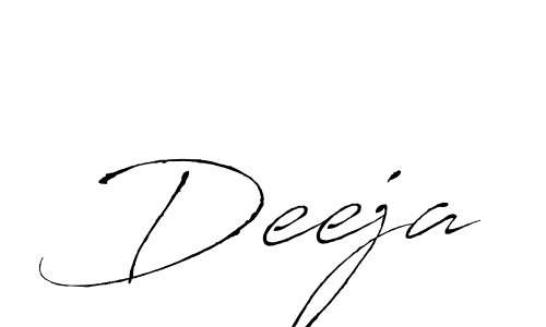 Make a beautiful signature design for name Deeja. With this signature (Antro_Vectra) style, you can create a handwritten signature for free. Deeja signature style 6 images and pictures png