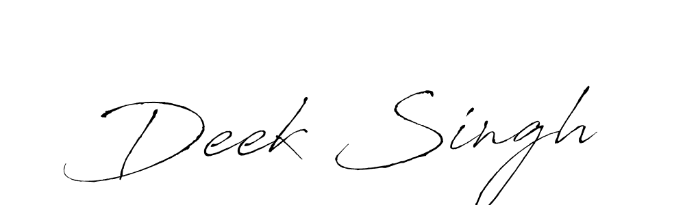 Antro_Vectra is a professional signature style that is perfect for those who want to add a touch of class to their signature. It is also a great choice for those who want to make their signature more unique. Get Deek Singh name to fancy signature for free. Deek Singh signature style 6 images and pictures png