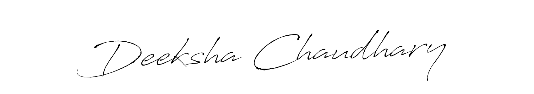 You should practise on your own different ways (Antro_Vectra) to write your name (Deeksha Chaudhary) in signature. don't let someone else do it for you. Deeksha Chaudhary signature style 6 images and pictures png
