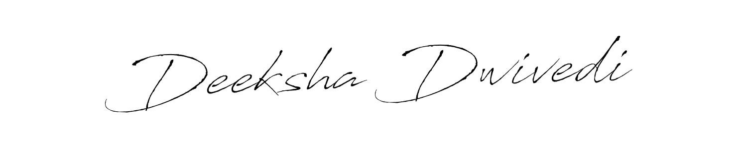 How to make Deeksha Dwivedi name signature. Use Antro_Vectra style for creating short signs online. This is the latest handwritten sign. Deeksha Dwivedi signature style 6 images and pictures png