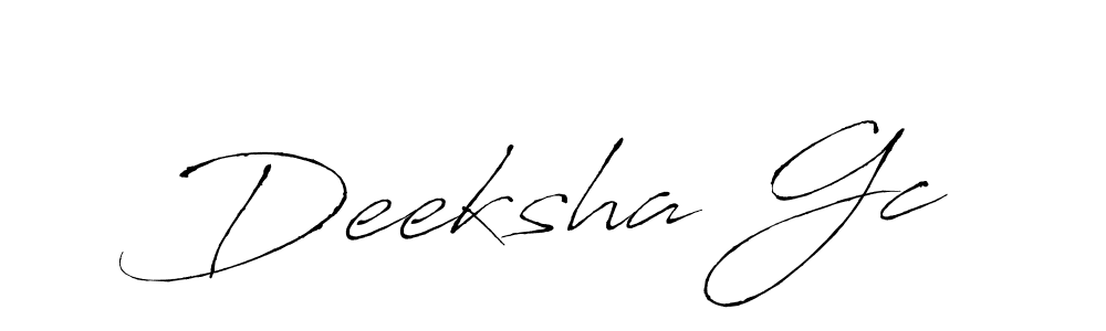 You should practise on your own different ways (Antro_Vectra) to write your name (Deeksha Gc) in signature. don't let someone else do it for you. Deeksha Gc signature style 6 images and pictures png