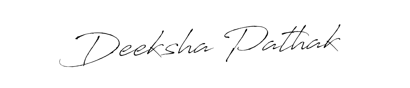 How to make Deeksha Pathak signature? Antro_Vectra is a professional autograph style. Create handwritten signature for Deeksha Pathak name. Deeksha Pathak signature style 6 images and pictures png