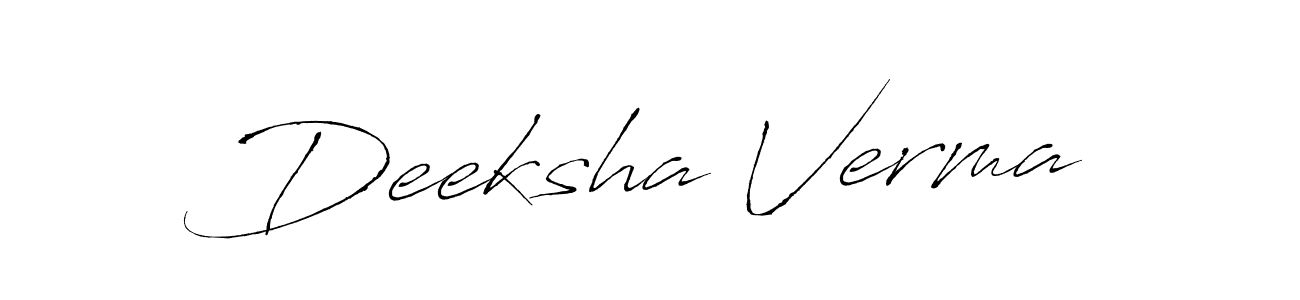 Make a short Deeksha Verma signature style. Manage your documents anywhere anytime using Antro_Vectra. Create and add eSignatures, submit forms, share and send files easily. Deeksha Verma signature style 6 images and pictures png