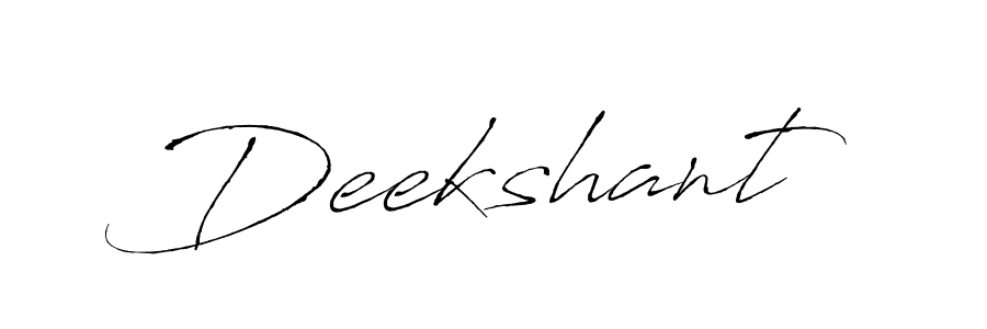 Also we have Deekshant name is the best signature style. Create professional handwritten signature collection using Antro_Vectra autograph style. Deekshant signature style 6 images and pictures png