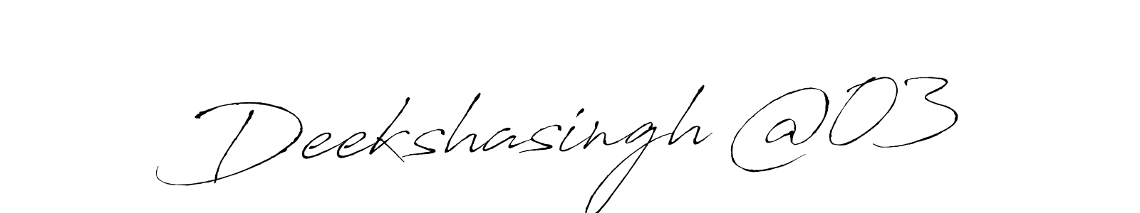 Make a beautiful signature design for name Deekshasingh @03. Use this online signature maker to create a handwritten signature for free. Deekshasingh @03 signature style 6 images and pictures png