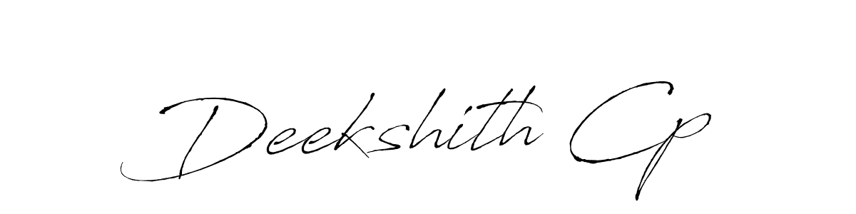 You should practise on your own different ways (Antro_Vectra) to write your name (Deekshith Cp) in signature. don't let someone else do it for you. Deekshith Cp signature style 6 images and pictures png