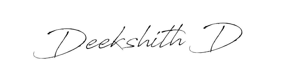 How to make Deekshith D signature? Antro_Vectra is a professional autograph style. Create handwritten signature for Deekshith D name. Deekshith D signature style 6 images and pictures png