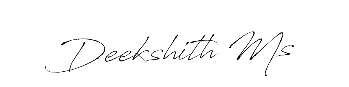 Also You can easily find your signature by using the search form. We will create Deekshith Ms name handwritten signature images for you free of cost using Antro_Vectra sign style. Deekshith Ms signature style 6 images and pictures png