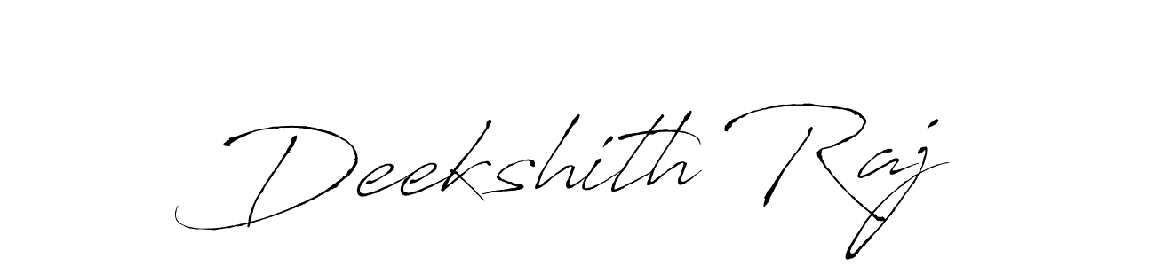 How to make Deekshith Raj signature? Antro_Vectra is a professional autograph style. Create handwritten signature for Deekshith Raj name. Deekshith Raj signature style 6 images and pictures png