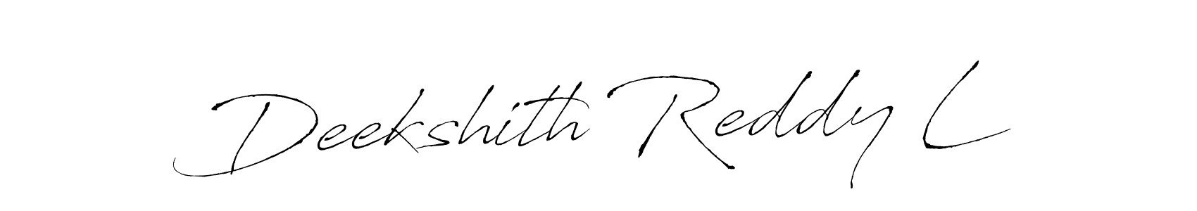 Use a signature maker to create a handwritten signature online. With this signature software, you can design (Antro_Vectra) your own signature for name Deekshith Reddy L. Deekshith Reddy L signature style 6 images and pictures png