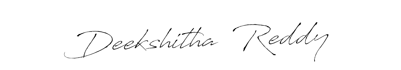 Also You can easily find your signature by using the search form. We will create Deekshitha  Reddy name handwritten signature images for you free of cost using Antro_Vectra sign style. Deekshitha  Reddy signature style 6 images and pictures png