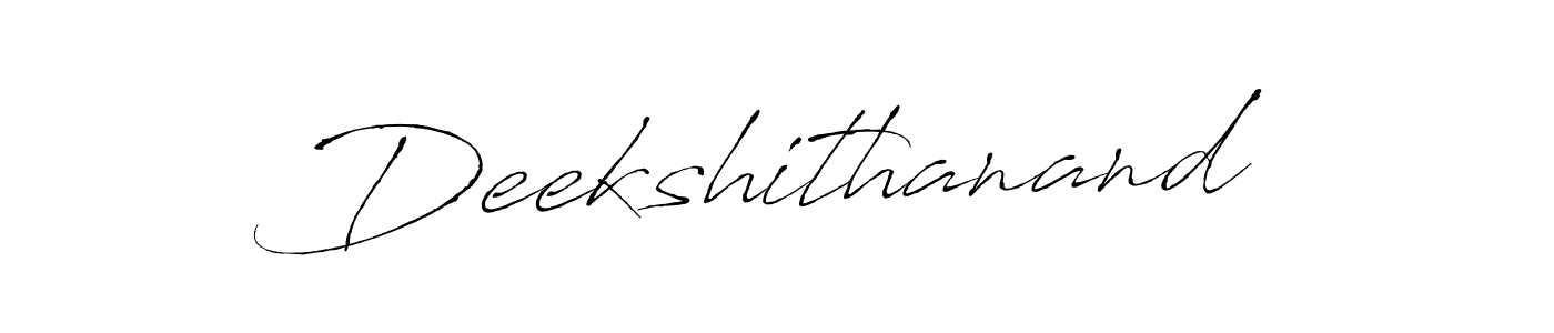 Similarly Antro_Vectra is the best handwritten signature design. Signature creator online .You can use it as an online autograph creator for name Deekshithanand. Deekshithanand signature style 6 images and pictures png