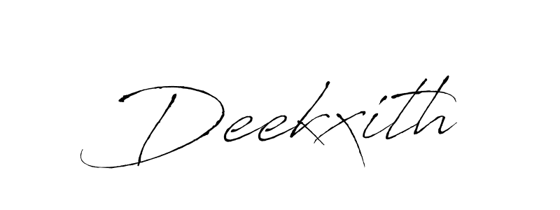 The best way (Antro_Vectra) to make a short signature is to pick only two or three words in your name. The name Deekxith include a total of six letters. For converting this name. Deekxith signature style 6 images and pictures png