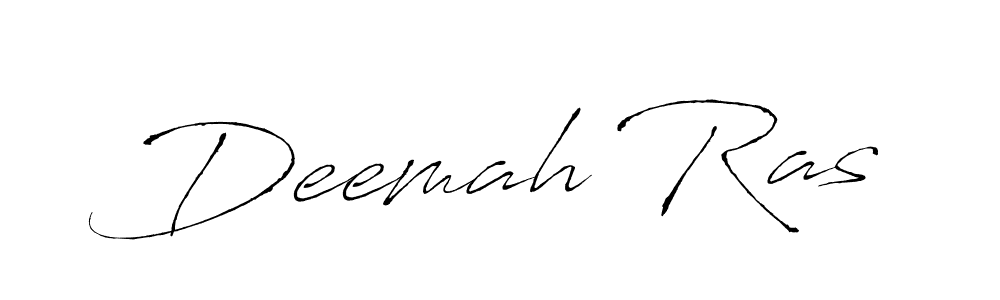 Design your own signature with our free online signature maker. With this signature software, you can create a handwritten (Antro_Vectra) signature for name Deemah Ras. Deemah Ras signature style 6 images and pictures png