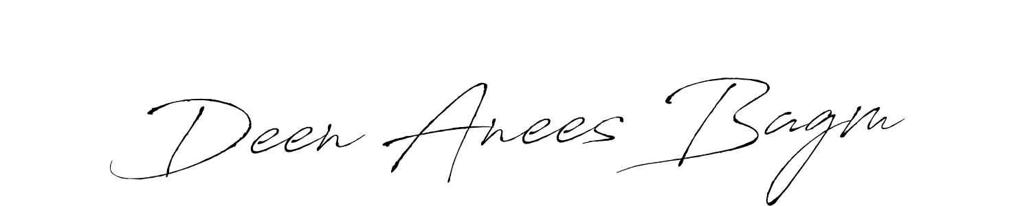 Use a signature maker to create a handwritten signature online. With this signature software, you can design (Antro_Vectra) your own signature for name Deen Anees Bagm. Deen Anees Bagm signature style 6 images and pictures png