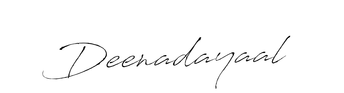 Create a beautiful signature design for name Deenadayaal. With this signature (Antro_Vectra) fonts, you can make a handwritten signature for free. Deenadayaal signature style 6 images and pictures png