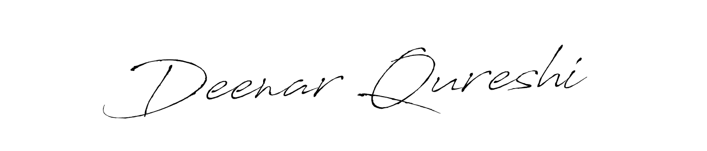 Deenar Qureshi stylish signature style. Best Handwritten Sign (Antro_Vectra) for my name. Handwritten Signature Collection Ideas for my name Deenar Qureshi. Deenar Qureshi signature style 6 images and pictures png