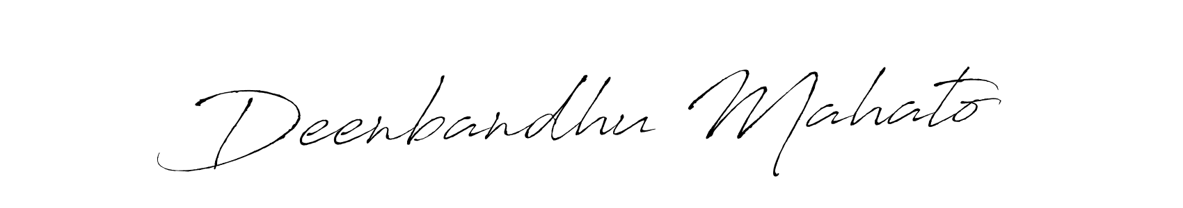 Make a beautiful signature design for name Deenbandhu Mahato. With this signature (Antro_Vectra) style, you can create a handwritten signature for free. Deenbandhu Mahato signature style 6 images and pictures png