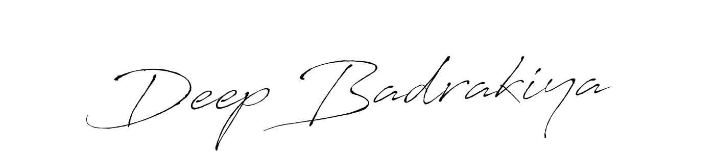 Also we have Deep Badrakiya name is the best signature style. Create professional handwritten signature collection using Antro_Vectra autograph style. Deep Badrakiya signature style 6 images and pictures png