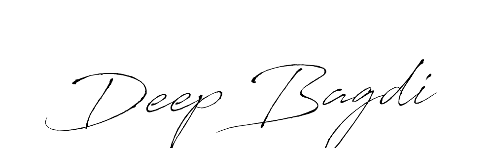 Also we have Deep Bagdi name is the best signature style. Create professional handwritten signature collection using Antro_Vectra autograph style. Deep Bagdi signature style 6 images and pictures png