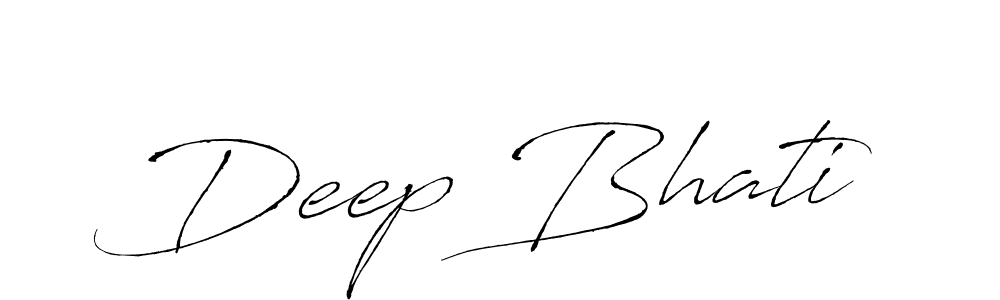 How to make Deep Bhati signature? Antro_Vectra is a professional autograph style. Create handwritten signature for Deep Bhati name. Deep Bhati signature style 6 images and pictures png