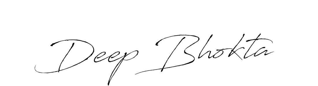 Deep Bhokta stylish signature style. Best Handwritten Sign (Antro_Vectra) for my name. Handwritten Signature Collection Ideas for my name Deep Bhokta. Deep Bhokta signature style 6 images and pictures png