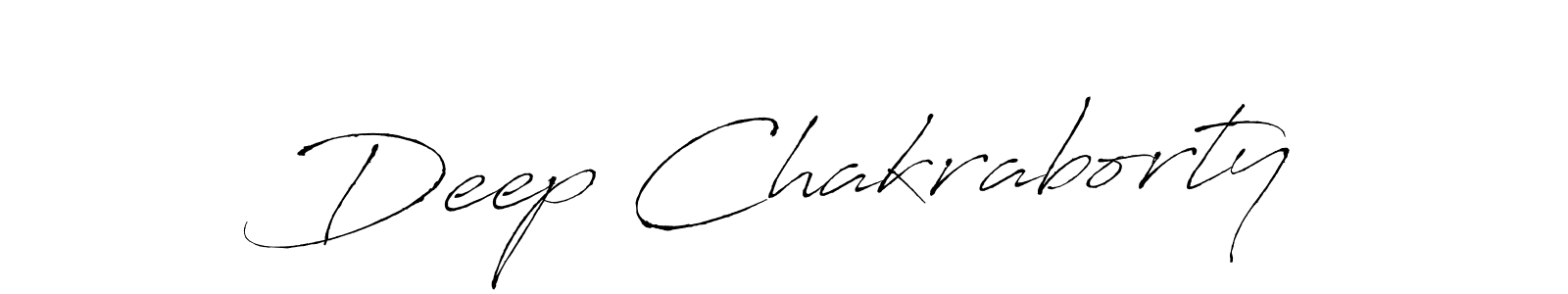 Create a beautiful signature design for name Deep Chakraborty. With this signature (Antro_Vectra) fonts, you can make a handwritten signature for free. Deep Chakraborty signature style 6 images and pictures png