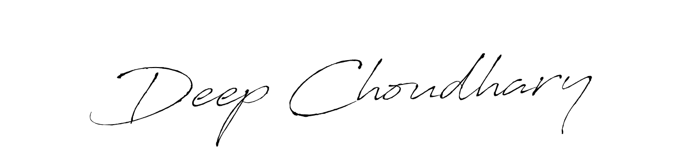 Make a beautiful signature design for name Deep Choudhary. With this signature (Antro_Vectra) style, you can create a handwritten signature for free. Deep Choudhary signature style 6 images and pictures png