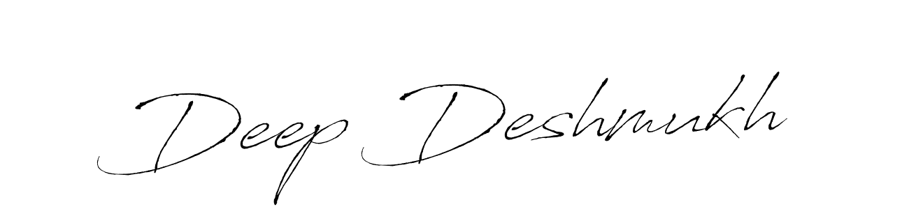 Deep Deshmukh stylish signature style. Best Handwritten Sign (Antro_Vectra) for my name. Handwritten Signature Collection Ideas for my name Deep Deshmukh. Deep Deshmukh signature style 6 images and pictures png
