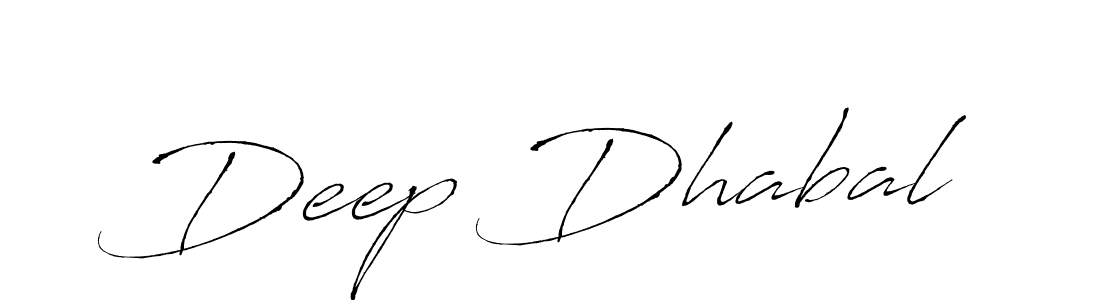 Make a beautiful signature design for name Deep Dhabal. With this signature (Antro_Vectra) style, you can create a handwritten signature for free. Deep Dhabal signature style 6 images and pictures png