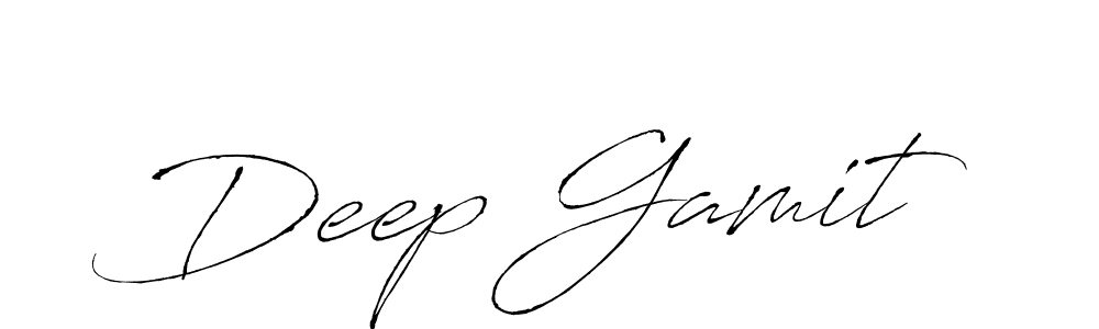 Use a signature maker to create a handwritten signature online. With this signature software, you can design (Antro_Vectra) your own signature for name Deep Gamit. Deep Gamit signature style 6 images and pictures png