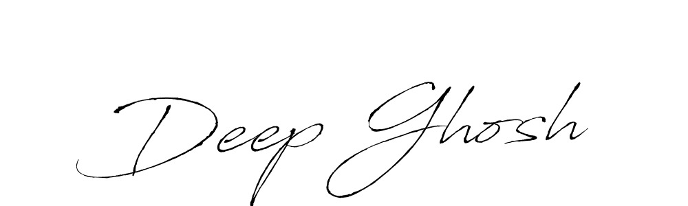 Design your own signature with our free online signature maker. With this signature software, you can create a handwritten (Antro_Vectra) signature for name Deep Ghosh. Deep Ghosh signature style 6 images and pictures png