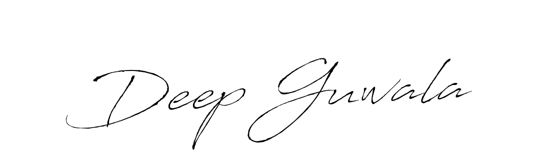 Create a beautiful signature design for name Deep Guwala. With this signature (Antro_Vectra) fonts, you can make a handwritten signature for free. Deep Guwala signature style 6 images and pictures png