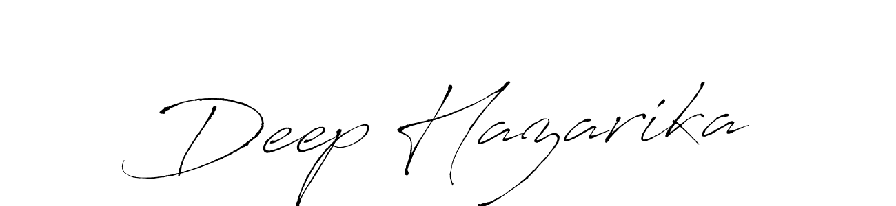 Design your own signature with our free online signature maker. With this signature software, you can create a handwritten (Antro_Vectra) signature for name Deep Hazarika. Deep Hazarika signature style 6 images and pictures png