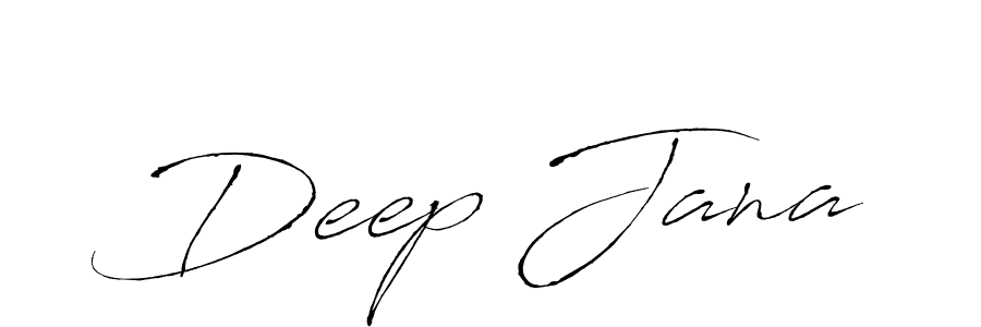 How to make Deep Jana name signature. Use Antro_Vectra style for creating short signs online. This is the latest handwritten sign. Deep Jana signature style 6 images and pictures png