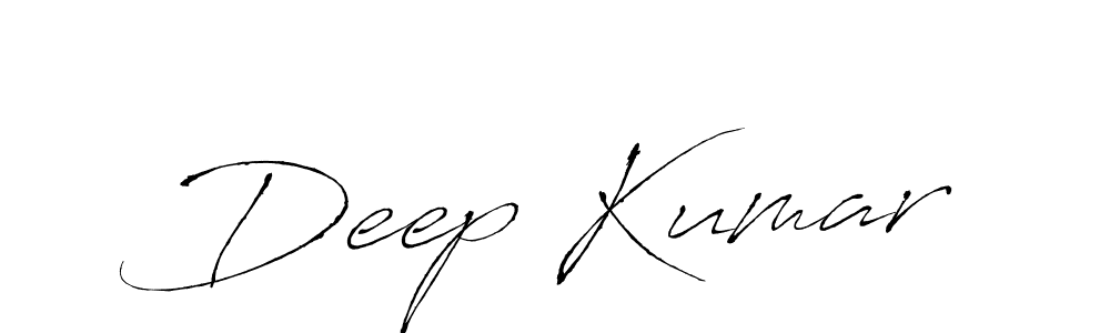 Make a beautiful signature design for name Deep Kumar. With this signature (Antro_Vectra) style, you can create a handwritten signature for free. Deep Kumar signature style 6 images and pictures png